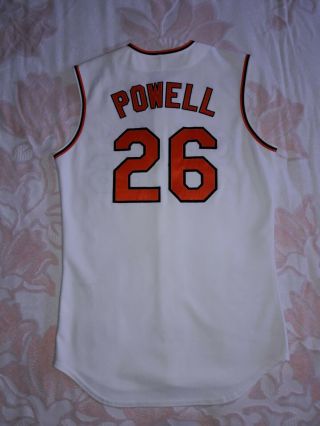 VINTAGE ADULT 44 MAJESTIC 26 BOOG POWELL SLEEVELESS JERSEY BALTIMORE ORIOLES 6