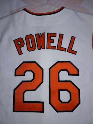 VINTAGE ADULT 44 MAJESTIC 26 BOOG POWELL SLEEVELESS JERSEY BALTIMORE ORIOLES 7