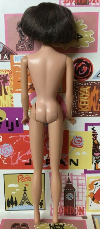 (RESERVED) Yes it ' s Vintage American Girl Ash Brunette Side Part Barbie Doll 12