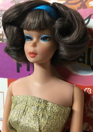 (RESERVED) Yes it ' s Vintage American Girl Ash Brunette Side Part Barbie Doll 5