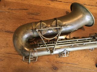 Vintage 1935 Selmer Paris Radio Improved Alto Saxophone 9