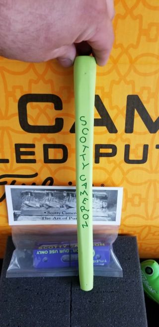 2018 scotty Cameron TOUR TN2 Newport 2 Select w/ lime green paintfill RARE 11