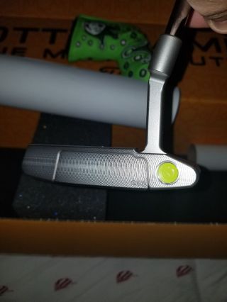 2018 scotty Cameron TOUR TN2 Newport 2 Select w/ lime green paintfill RARE 3