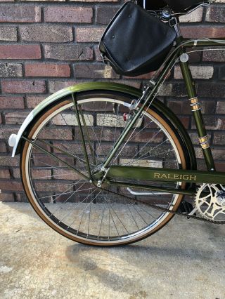 VINTAGE RALEIGH 3 SPEED BICYCLES WITH DYNO HUBS AND FORK LOCKS 4