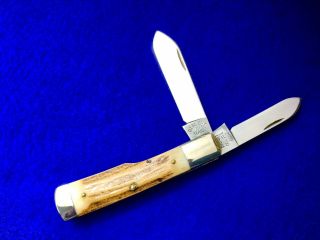 Vintage Custom Bob Neal Monticello Ky Limited Ed.  Stag Gunstock Knife 1 Of 100