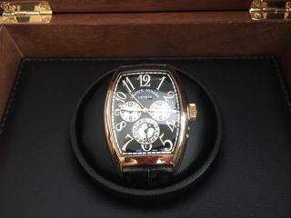 Rare Franck Muller Master Banker 8880 Mb L Dt Gold Watch Authentic Rrp - £60k