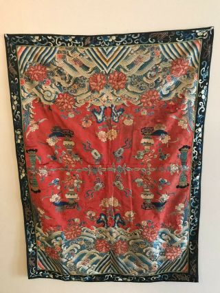 18th - 19th Antique Chinese Embroidery Silk Rare