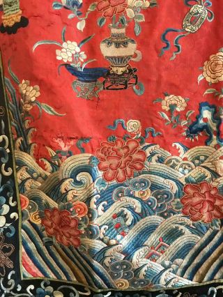 18th - 19th Antique chinese Embroidery silk rare 5