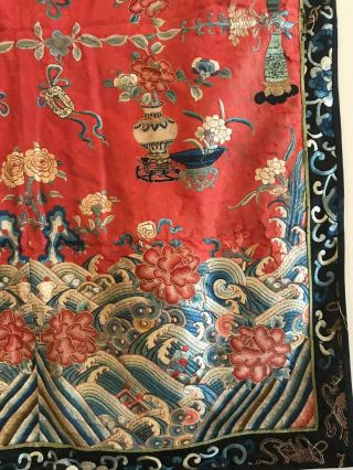 18th - 19th Antique chinese Embroidery silk rare 7