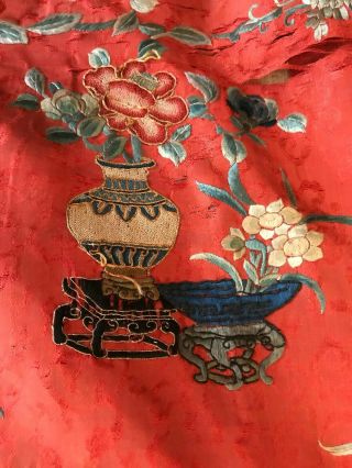 18th - 19th Antique chinese Embroidery silk rare 9