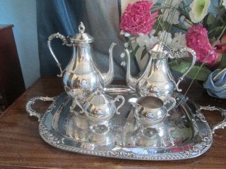 Vintage Silver Plate Coffee Tea Service In Originial Box " S M P " Product 205