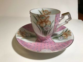 Demi - Tasse,  Espresso,  Or Teacup And Saucer From Japan