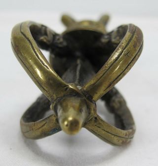 1800’s Tibet Gilt Bronze Buddhism Dorje Vajra Ritual Weapon Vajrayana Tantra yqz 9