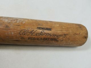 Antique Al Simmons H&b 40 - A.  S.  Louisville Slugger Baseball Bat 33 " Vtg 1930 