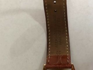 Rolex Day - date President 1803 18k Yellow Gold Men ' s Watch Leather Strap Pie Pan 10