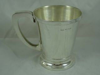 Art Deco Solid Silver Pint Tankard,  1938,  296gm