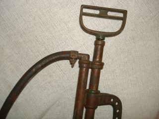 Antique F.  E.  MYERS BROS Bilge Pump Cast Iron & Brass Hand Pump double barrel 3