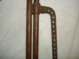 Antique F.  E.  MYERS BROS Bilge Pump Cast Iron & Brass Hand Pump double barrel 4