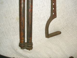Antique F.  E.  MYERS BROS Bilge Pump Cast Iron & Brass Hand Pump double barrel 5
