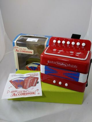 Schylling The Little Red Accordion Child Size Squeeze Box Kid Size Accordion