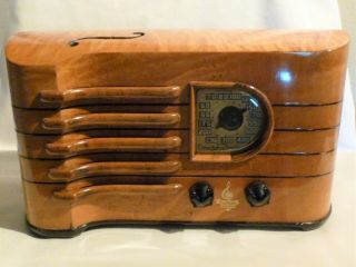 Rare Art Deco Emerson Stradavarius Strad Violin Wood Radio 4