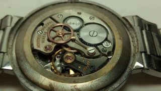 Vintage Rolex 9083 Precision UFO Mens Vintage Watch w Riveted Bracelet 10