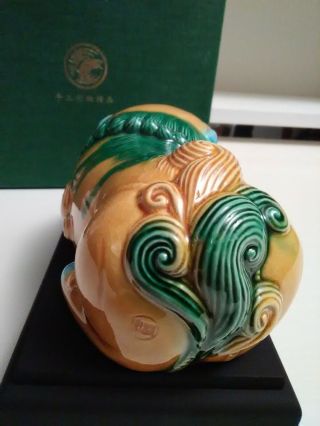 Chinese Pottery tri - color glazed ceramics 5