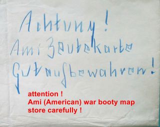 US map of a German town - German war booty captured by the Wehrmacht 7