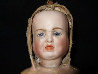 Antique German Bisque Three - Faced Doll by Carl Bergner “AS IS” Needs TLC 5