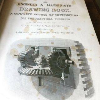 Antique 1855 Book - Engineer And Machinist 