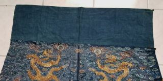 Antique Chinese embroidered silk partial robe. 4