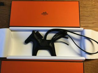 Auth Hermes Rodeo Charm Pm So Black All Black Rare