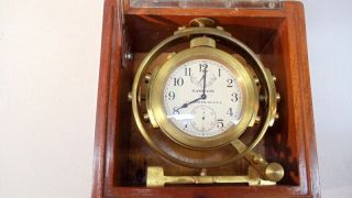 Ww Ii Hamilton Ship Deck Chronometer Watch,  Model 22 - 21 Jewels