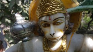 Hanuman Marble Statue Handmade 31.  5 lbs India Hindu Deity Shiva Ramayana Temple 5