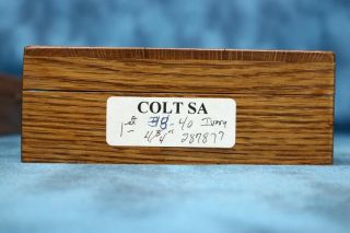 COLT SA / COLT BISLEY WOODEN PRESENTATION DISPLAY BOXES (PAIR) 2