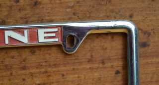 VTG 60s Embossed Metal License Dealer Plate Frame Jack CEE Eugene Or Volkswagen 7