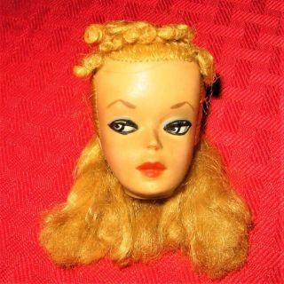 Vintage 1 Blonde Ponytail Barbie Straight Leg No Body Head Rare
