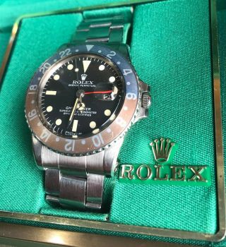 Vintage Rolex GMT Master 1675 from 1972 Rare PUNCHED PAPERS 3