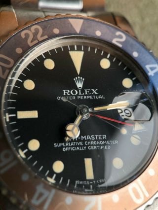 Vintage Rolex GMT Master 1675 from 1972 Rare PUNCHED PAPERS 4