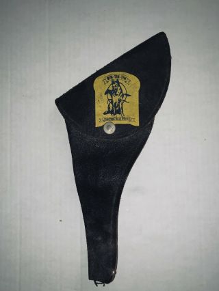 Rare Vintage Rin Tin Tin Leather Gun Holster