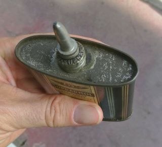 Vintage Handy Oiler Gun Oil Can Tin Lead Top SUPRARMOL 3