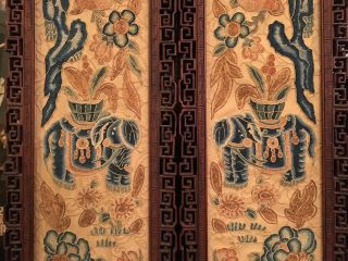 A Pair Chinese Qing Dynasty Textile Panels,  Framed.
