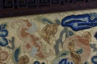A Pair Chinese Qing Dynasty Textile Panels,  Framed. 9
