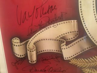 STARS MGM AUTOGRAPHED POSTER AUTHENTIC RARE SIGNED 3