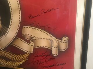 STARS MGM AUTOGRAPHED POSTER AUTHENTIC RARE SIGNED 7