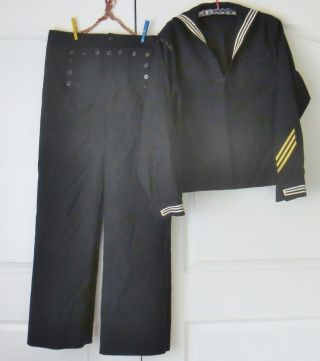 Wool Us Navy Sailors Uniform - Cracker Jack Jumper And Pants
