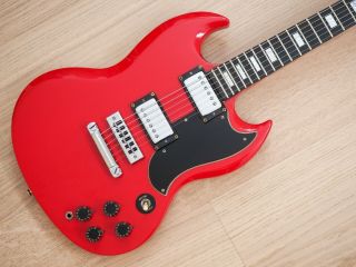 1974 Gibson Sg Standard Vintage Electric Guitar Ferrari Red W/ Case