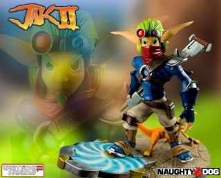 Jak And & Daxter Sony Gaming Heads Statue Rare Le 850 454