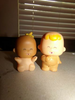 Vintage Tomy Tinkle Tots Bikinis Set Of 2 (1 Boy,  1 Girl).