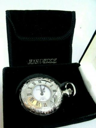 Quality Jean Pierre Pocket Watch 17jewels Swiss Never Used_boxed Retails £224